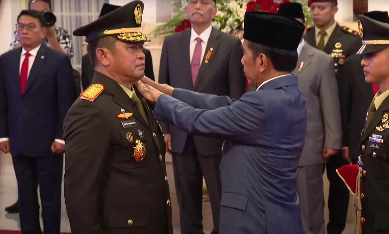 Jenderal TNI Maruli Simanjuntak Dilantik Sebagai Kepala Staf Angkatan Darat