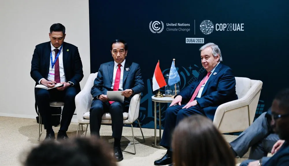 President Joko Widodo Meets UN Secretary General to Discuss Climate Action and Situation in Gaza