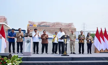 Presiden Joko Widodo Inaugurated Ancol Sentiong Water Pumping Station
