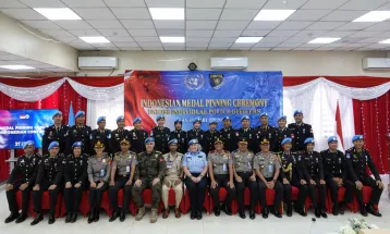 33 Personel Kepolisian Republik Indonesia Mendapat Penghargaan dari UNMISS