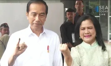 President Joko Widodo Voted at TPS 10 Gambir, Hoping for Peaceful Elections