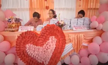 TPS 26 in Denpasar Carries a Valentine's Day Theme