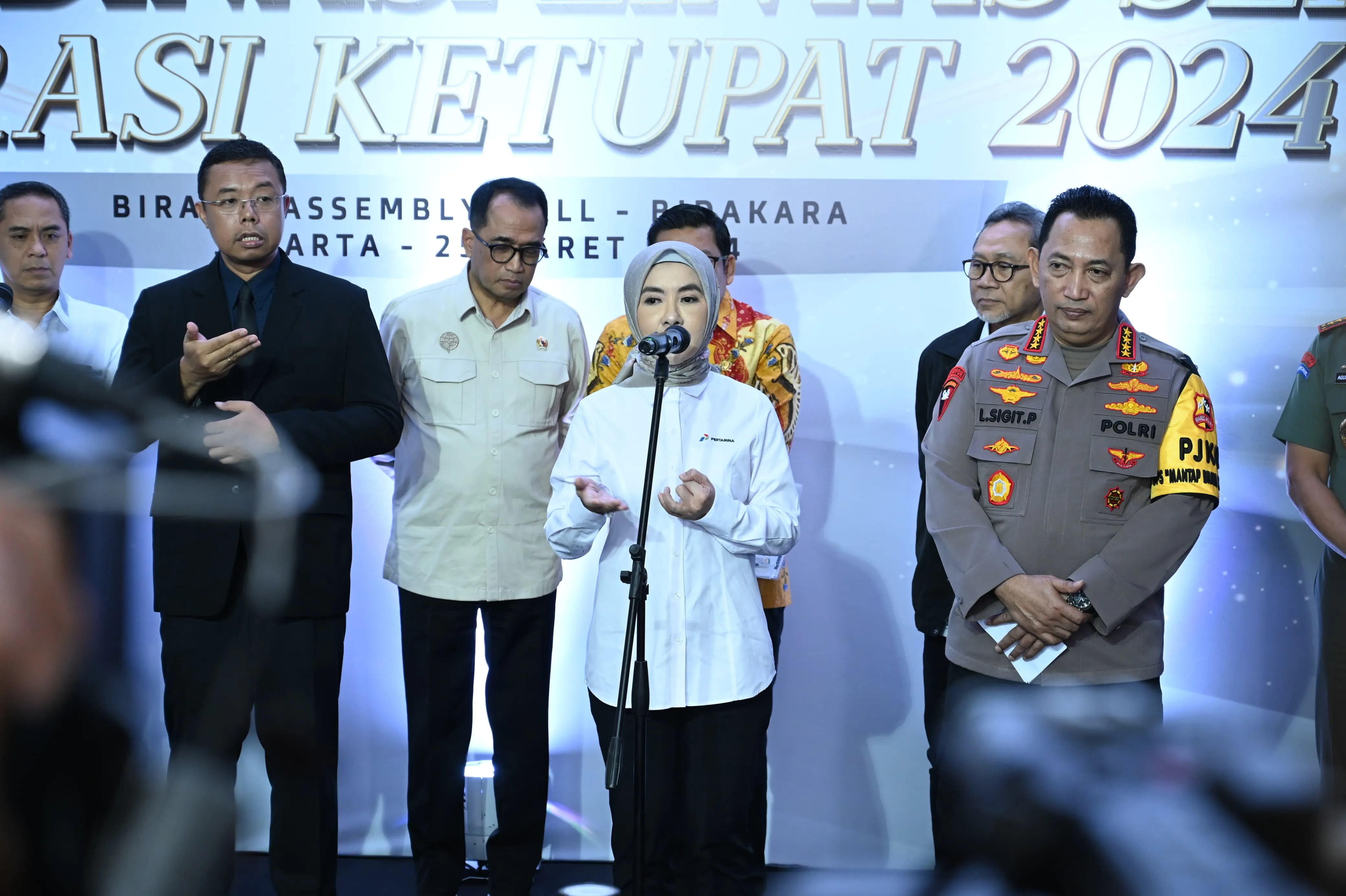 Direktur Utama Pertamina Nicke Widyawati Sampaikan Kesiapan Pertamina Jelang Idulfitri 2024