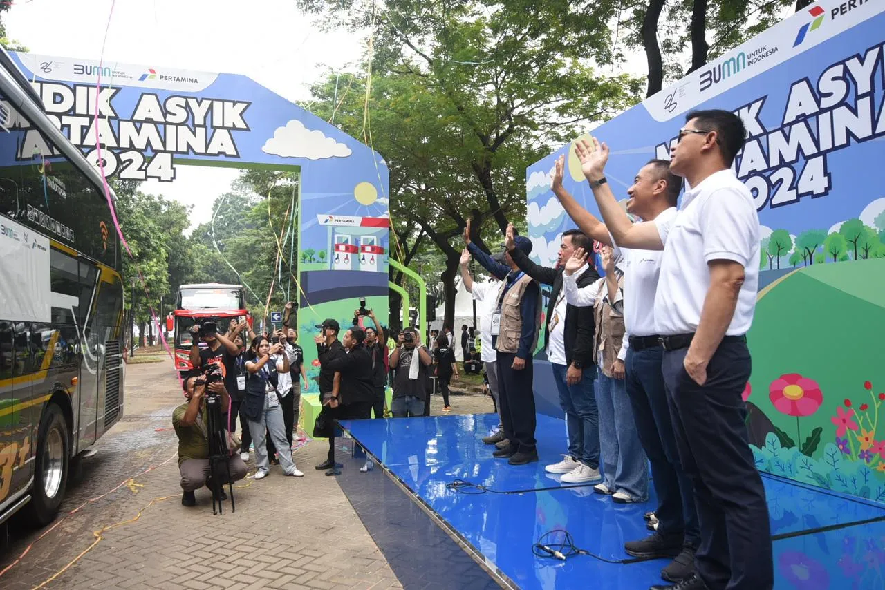 Mudik Asyik Pertamina Lepas 4.000 Pemudik ke 17 Kota