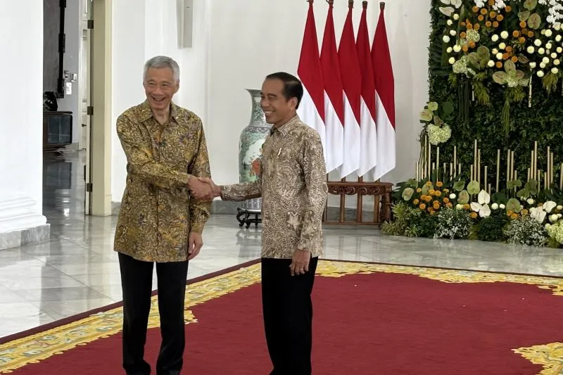 Jokowi Sambut Kedatangan PM Singapura di Istana Bogor