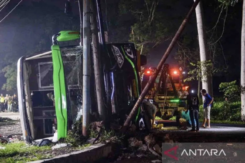 Kesaksian Guru Sebelum Bus Rombongan Pelajar SMK Lingga Kencana Kecelakaan