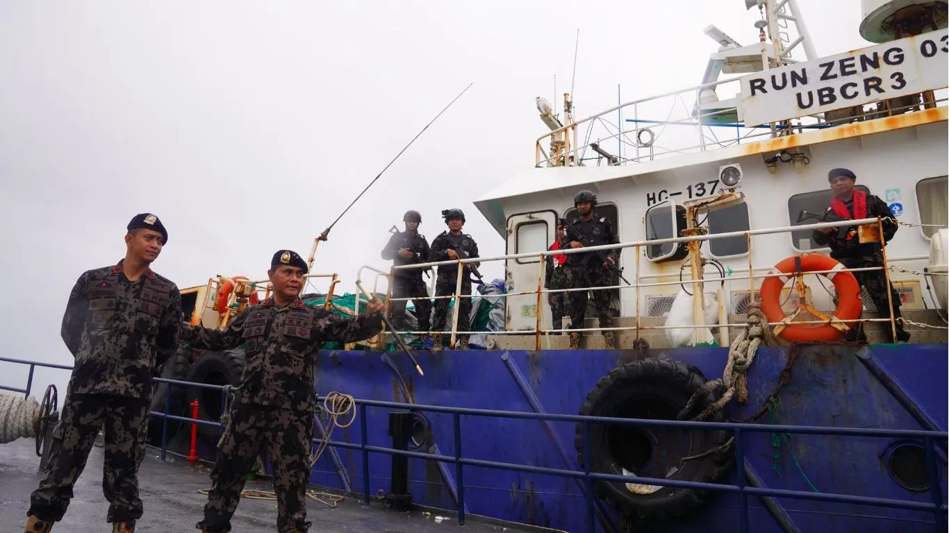 Kementerian Kelautan dan Perikanan Amankan Kapal Ikan Asing di Laut Arafura