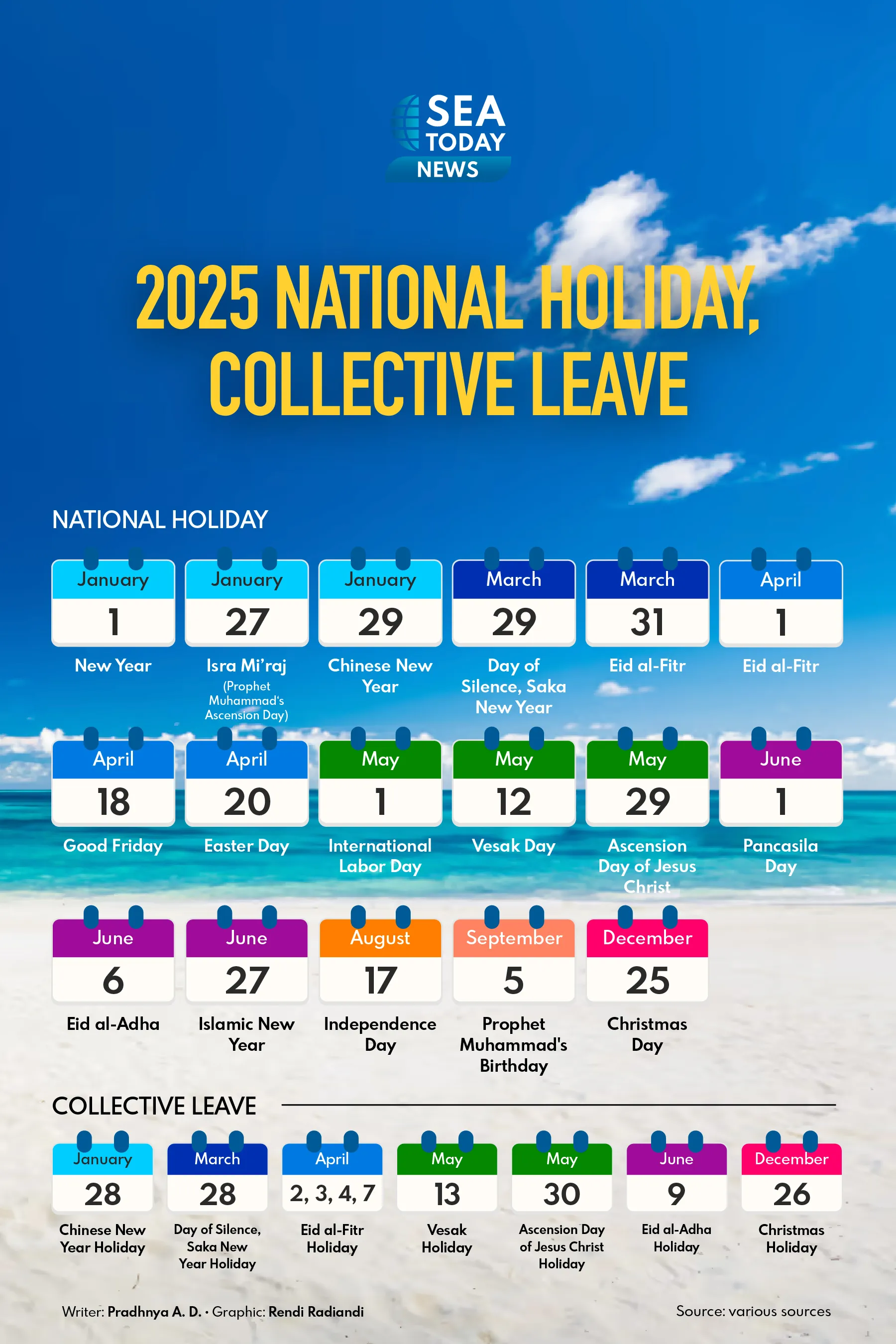 2025 National Holiday, Collective Leave