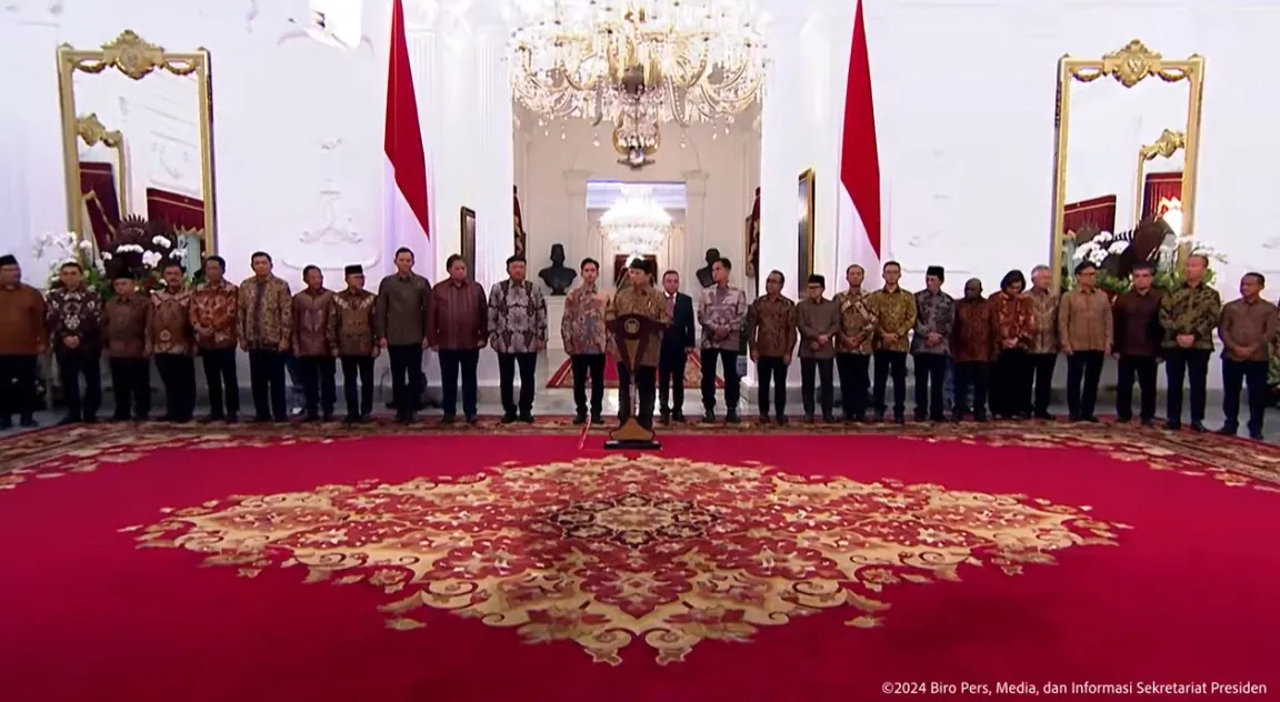 The List of Ministers in Prabowo-Gibran's Merah Putih Cabinet