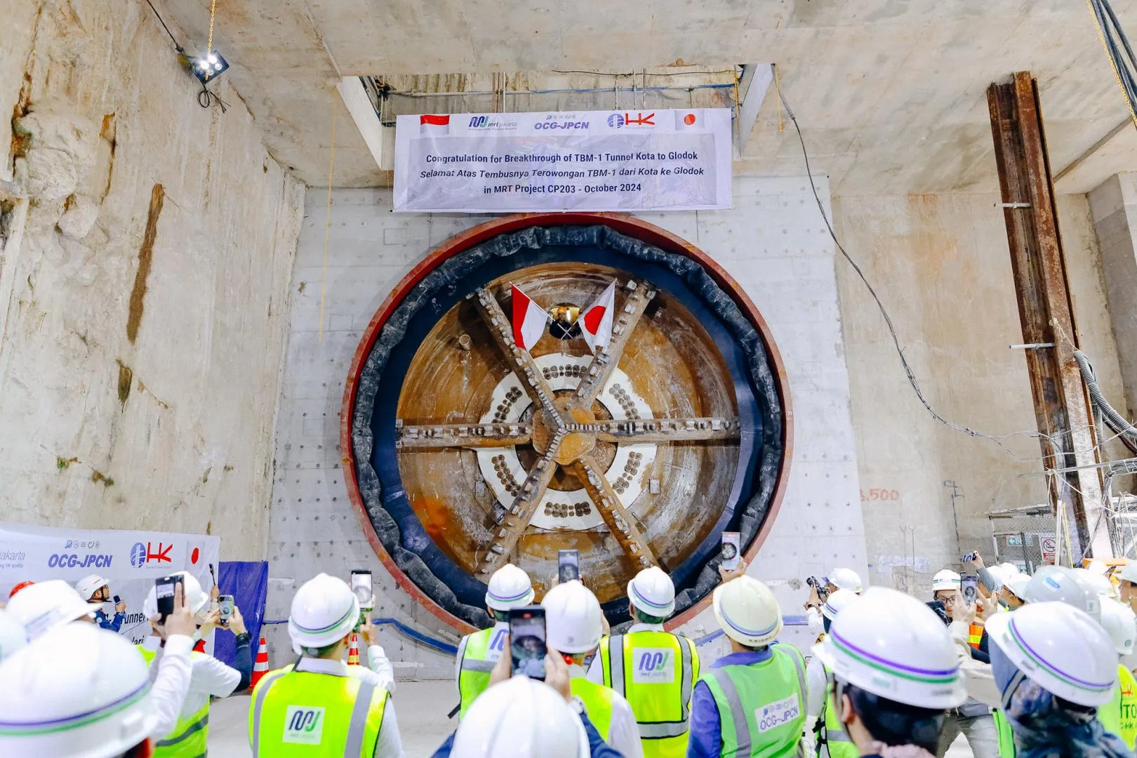 MRT Jakarta Selesai Bangun Terowongan Penghubung Stasiun Glodok-Kota