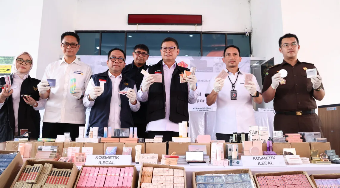 BPOM Amankan 152.744 Produk Kosmetik Ilegal dari Toko Online