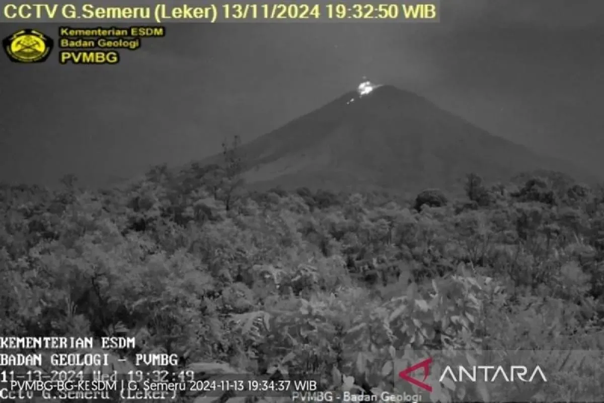 Gunung Semeru Alami Erupsi Berkali-kali, Letusan Setinggi 400 Meter