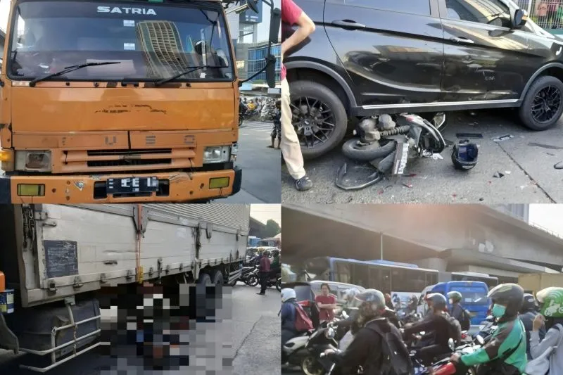 Bukan karena Rem Blong, Sopir Truk Kecelakaan di Slipi Ternyata Mengantuk