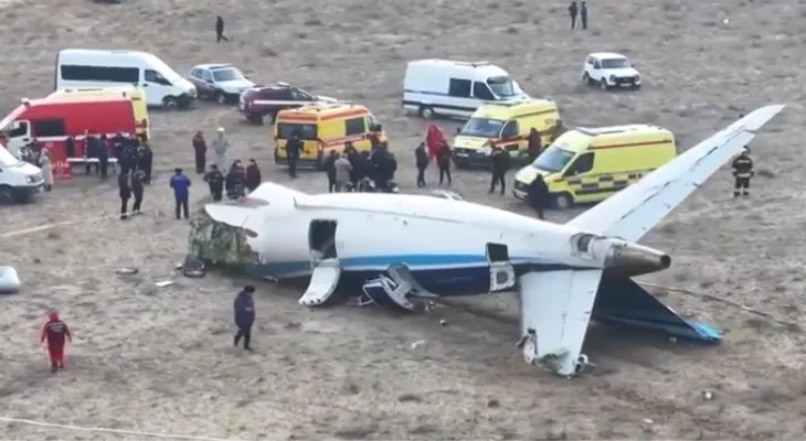 Azerbaijani Plane Crashes in Kazakhstan, Leaving 38 Dead and 29 Survivors, Officials Report