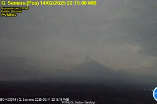 Gunung Semeru Kembali Erupsi pada Jumat Malam